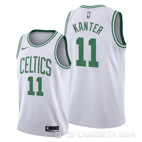 Camiseta Enes Kanter #11 Boston Celtics Association Blanco - Haga un click en la imagen para cerrar